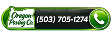 Oregon Paving Co. green phone banner with logo and number (503) 705-1274 Oregon Paving Co. green phone banner with logo and number (503) 705-1274