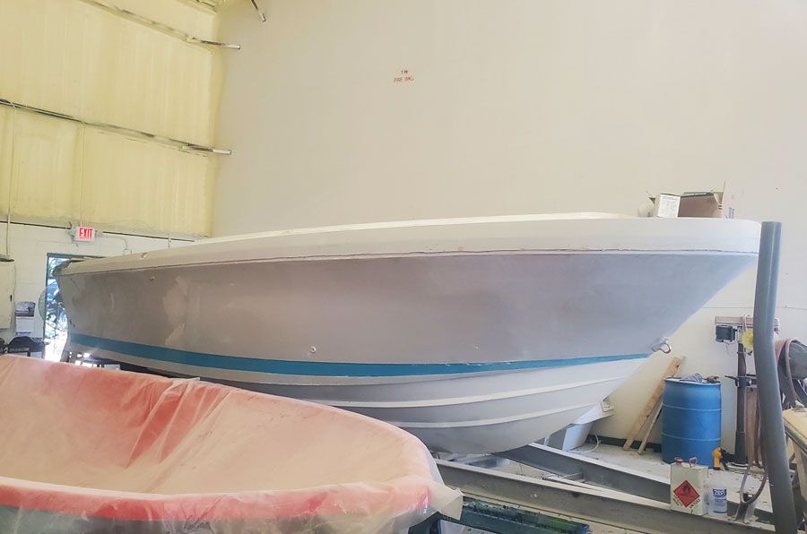 CV Composites Boat Repair Boat Painting