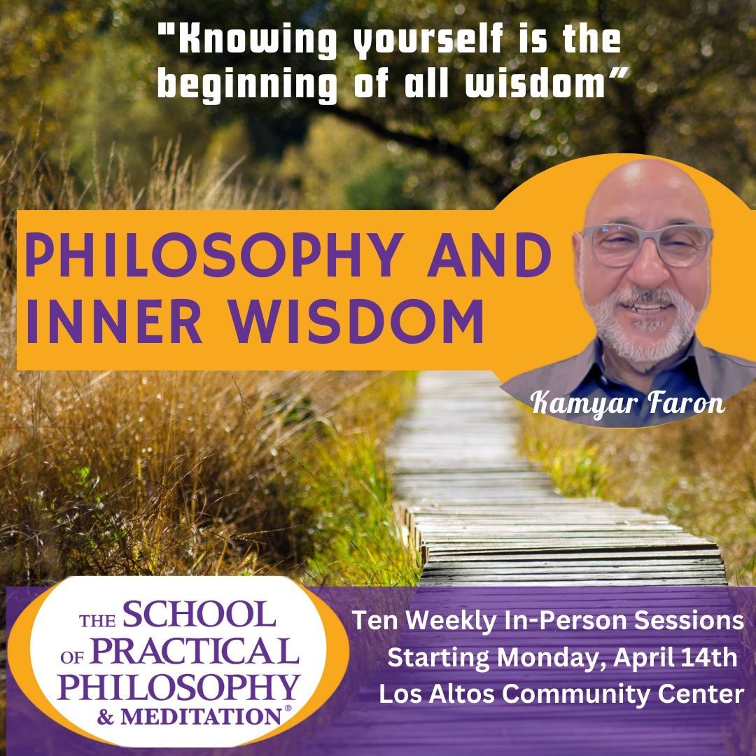 Advertisement for a philosophy and inner wisdom course at the Los Altos Community Center.