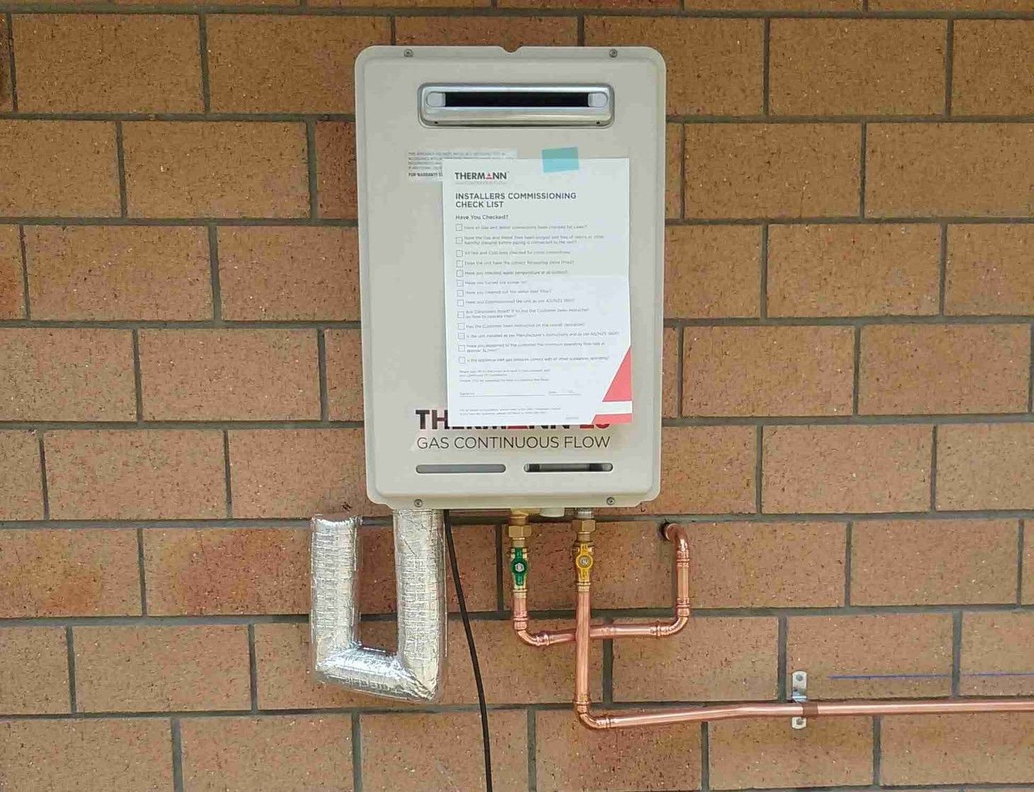 Gas Hot Water System With Copper Pipework For Hot Water Systems Kingaroy.