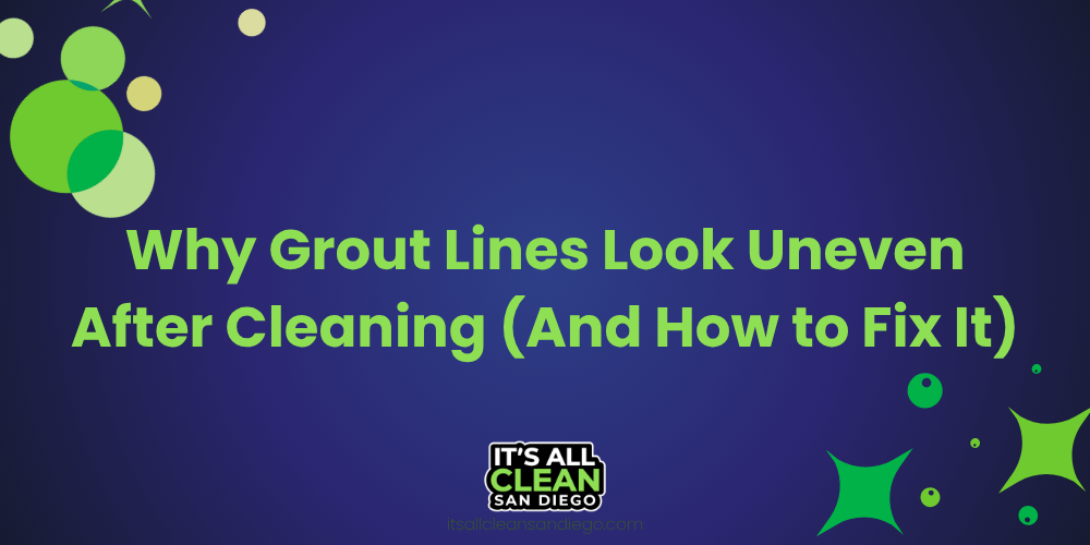 Why Grout Lines Look Uneven After Cleaning (And How to Fix It)