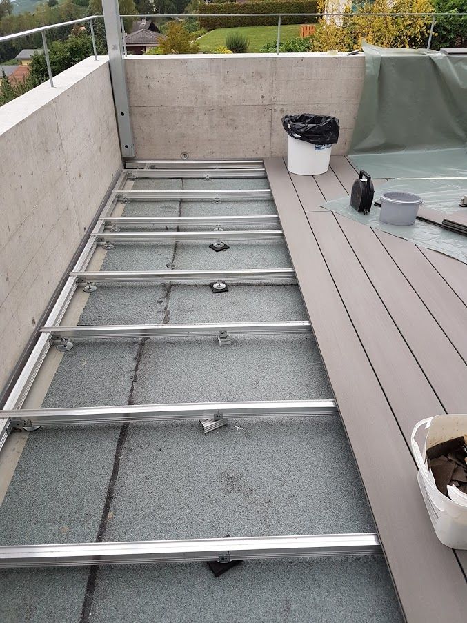 Structure en aluminium de terrasse
