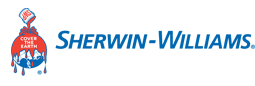 The logo for sherwin williams is shown on a white background.