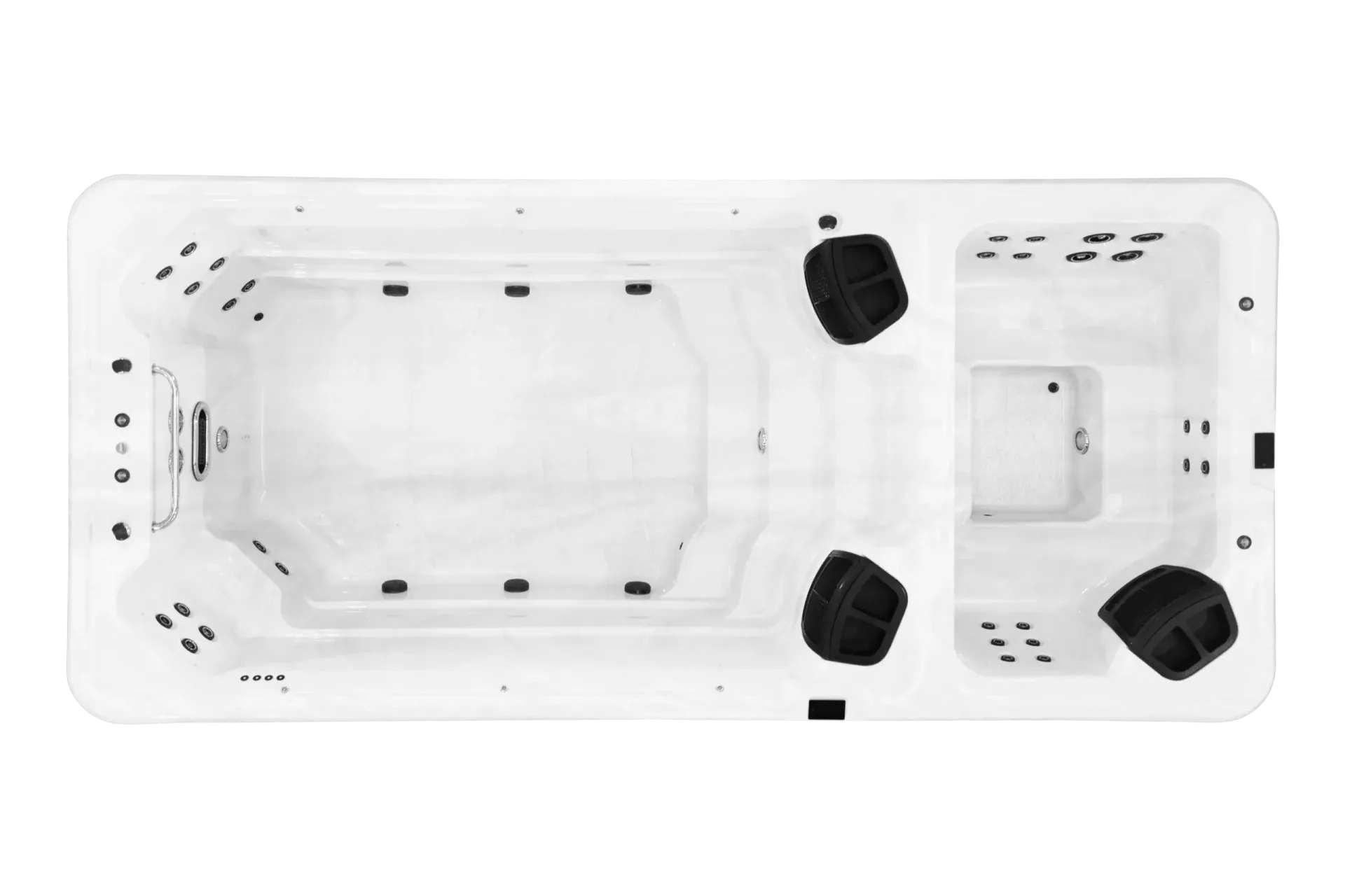 Top-down View Of A White Inflatable Hot Tub — Just Spas Forster in Forster, NSW