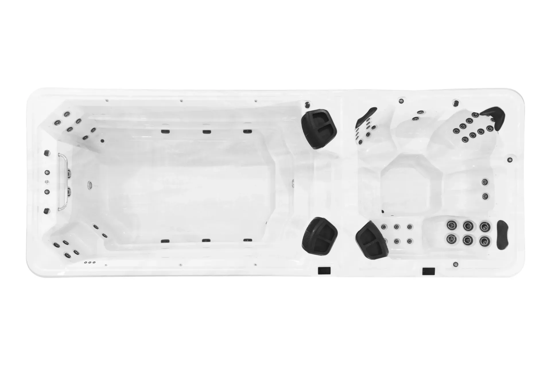 White Open Case With Black Components Arranged Inside — Just Spas Forster in Forster NSW