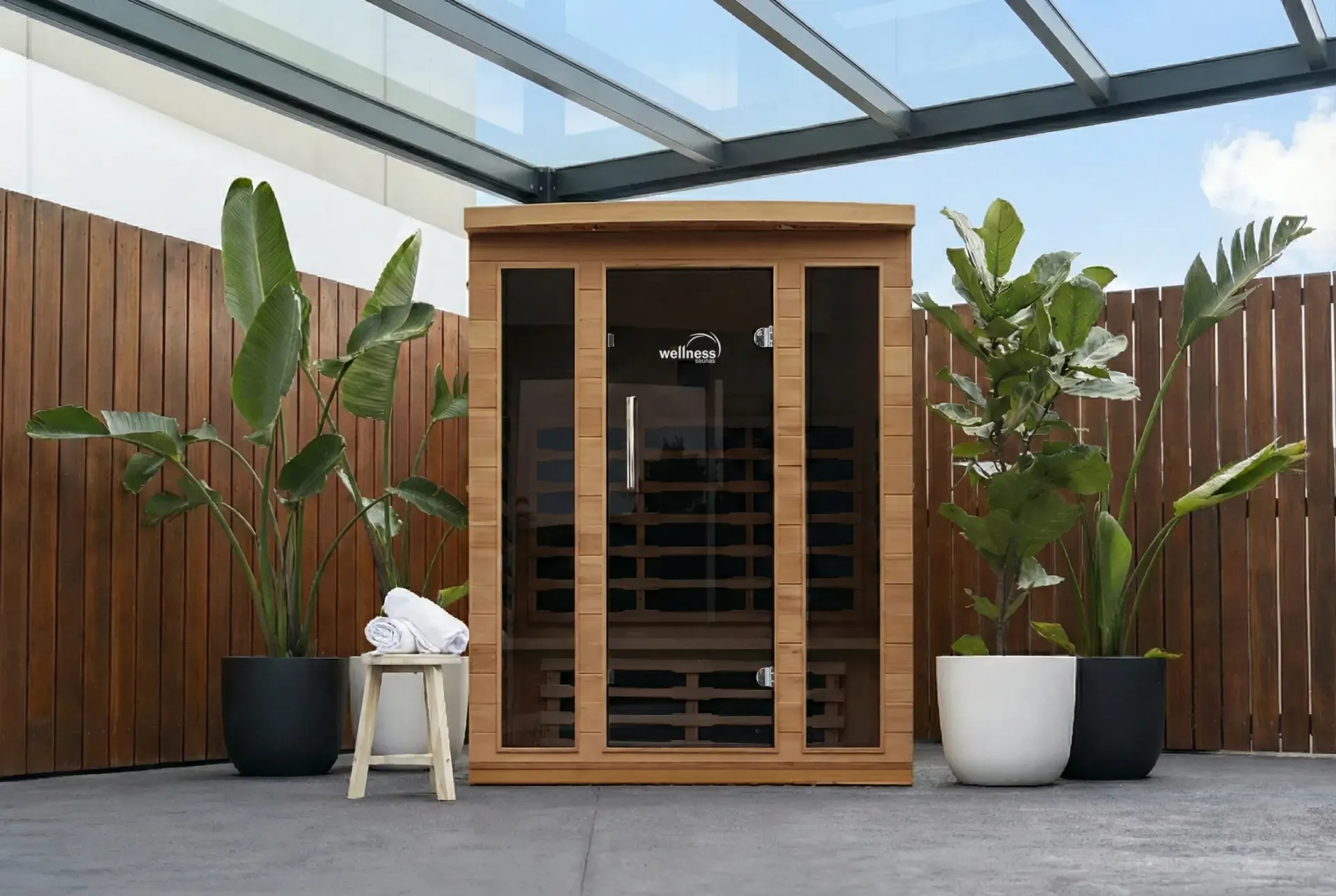 IR83 - 2 to 3 PERSON FAR INFRARED SAUNA — Just Spas Forster in Forster, NSW