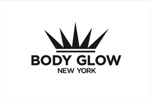 The body glow new york logo has a crown on it.