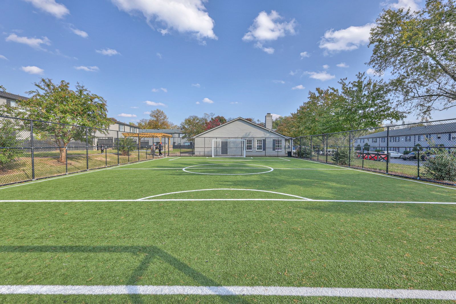 Photo of a community soccer field