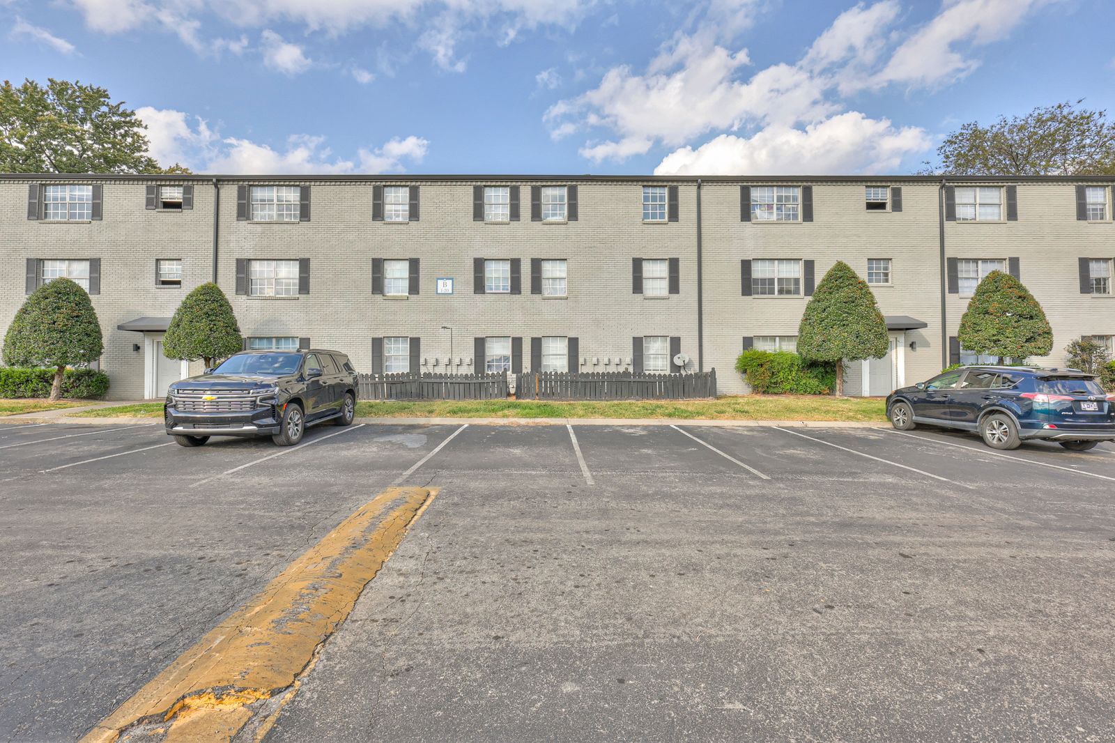 Photo of the parking lot in back of the building