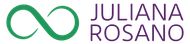 Um logotipo para juliana rosano com um símbolo do infinito verde