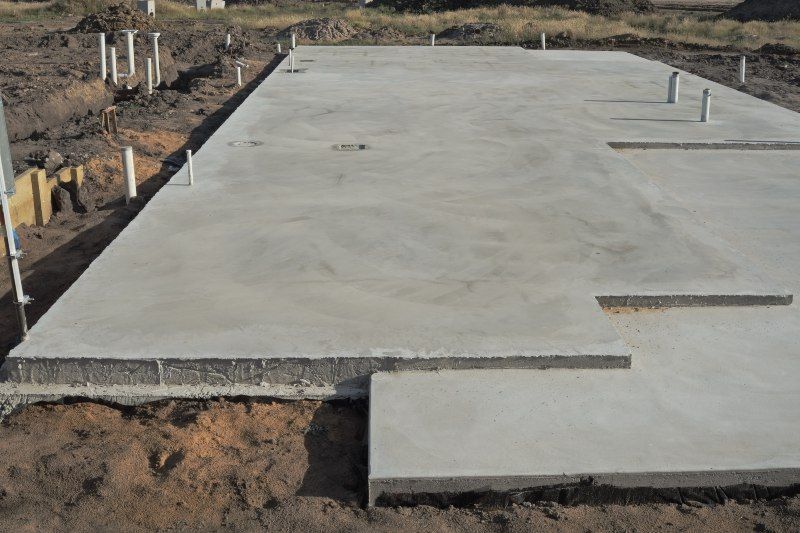 Slabs of Concrete foundation for a building in Texas & Louisiana