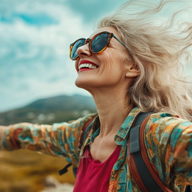 Joyful woman