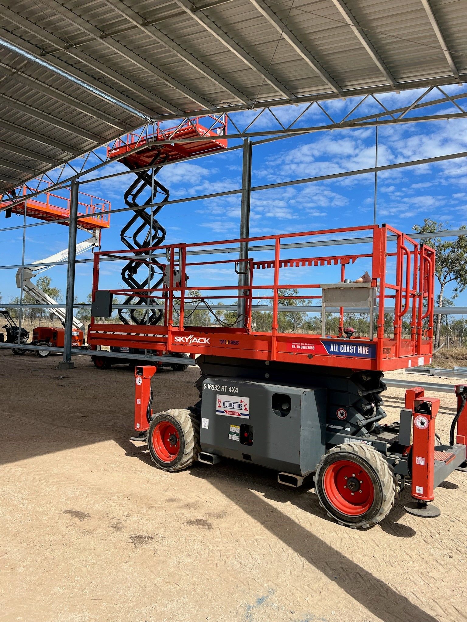 rough terrain scissor lift rental gold coast