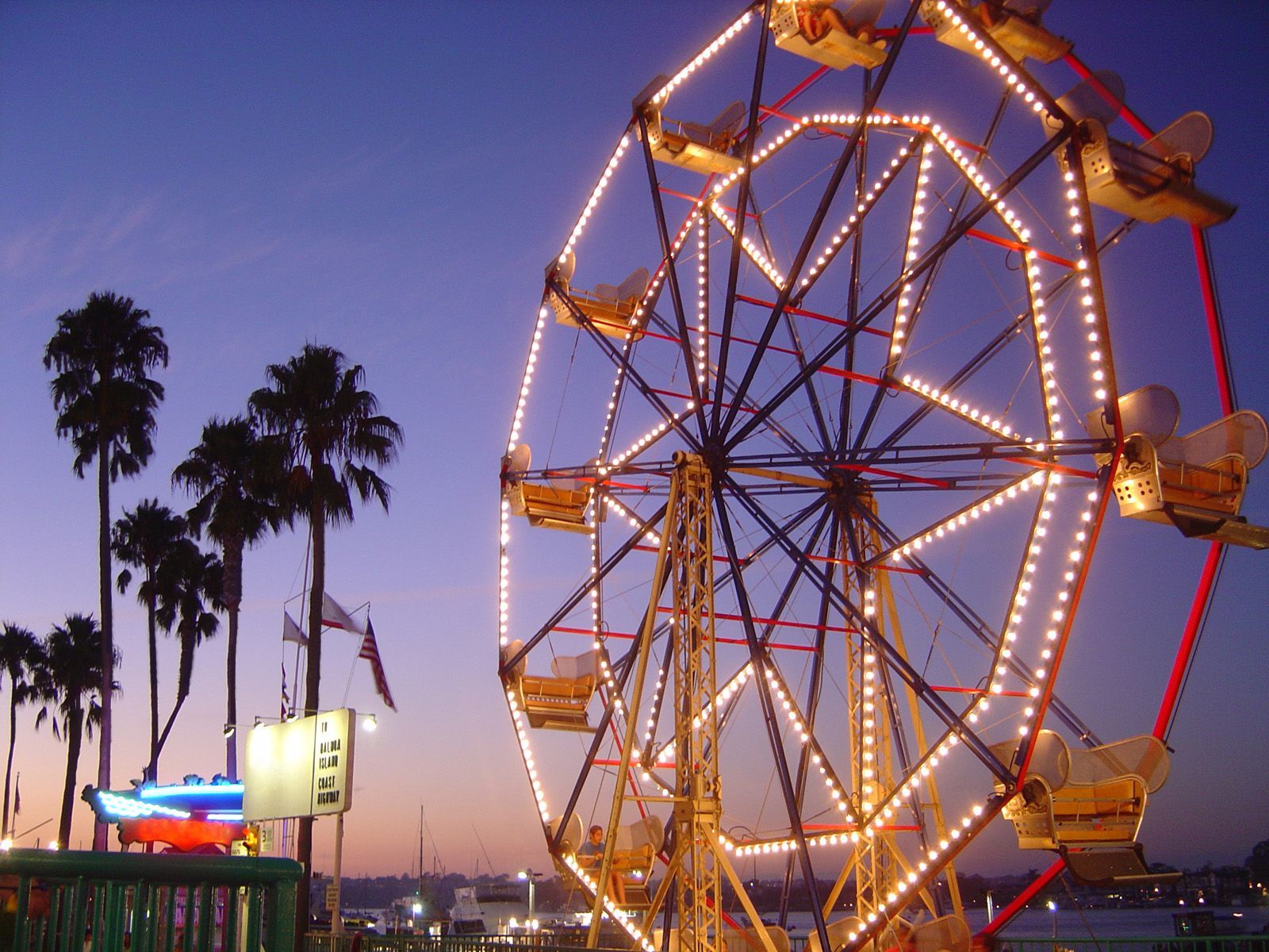 Ferris wheel at the Balboa Fun Zone in Newport Beach