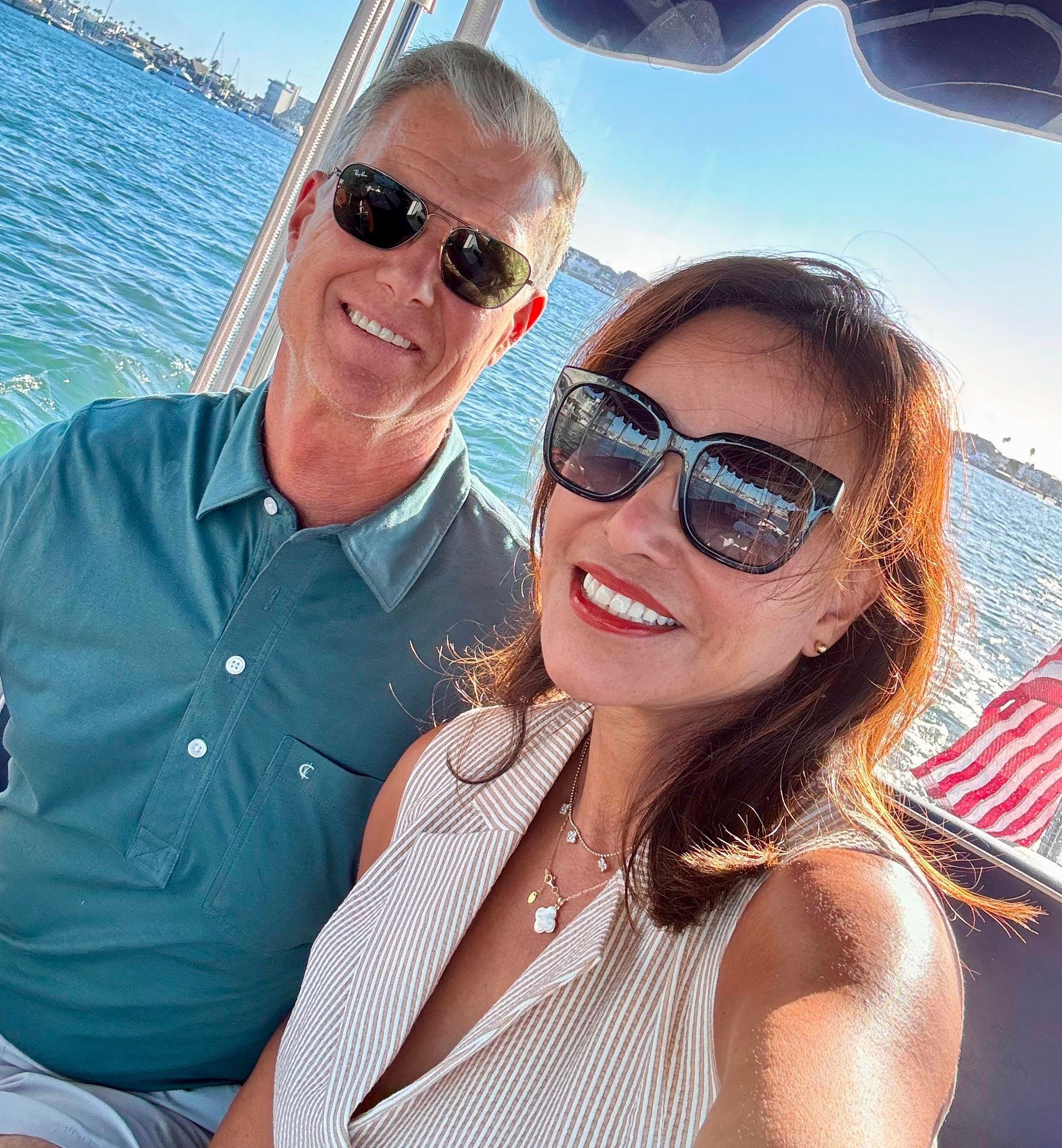 Couple enjoying a Newport Beach getaway