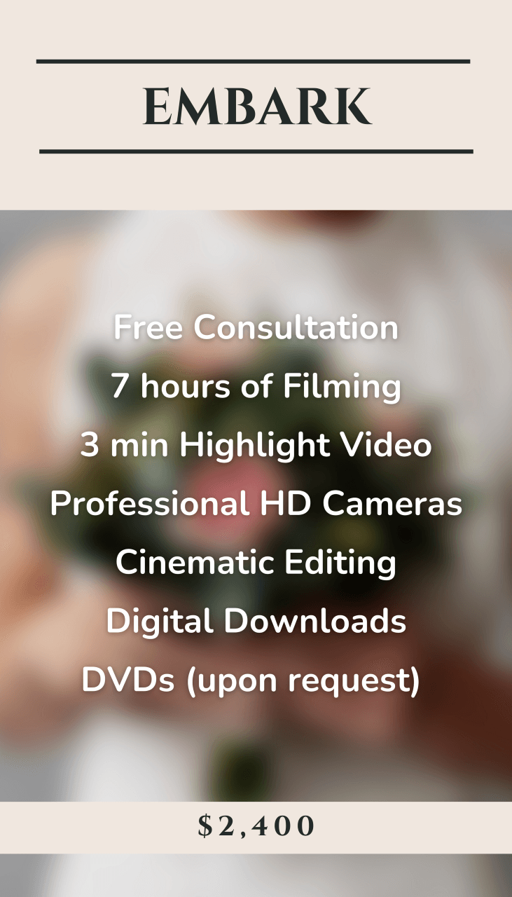 Embark | Wedding Video Package