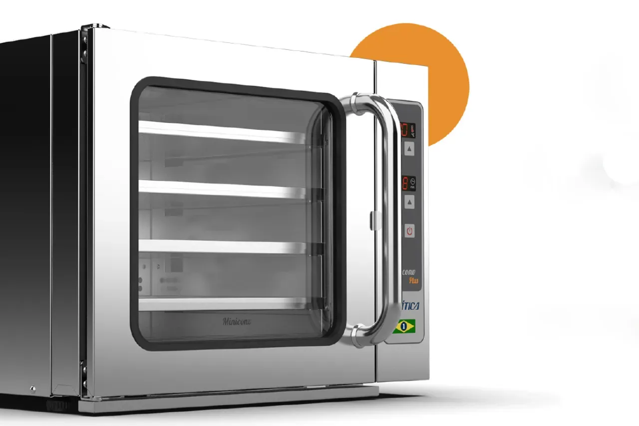 Forno Miniconv Plus da Prática com controle de vapor