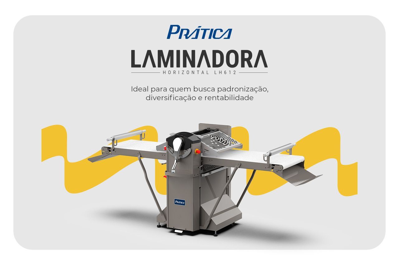 Uma imagem de uma máquina laminadora em um fundo branco.