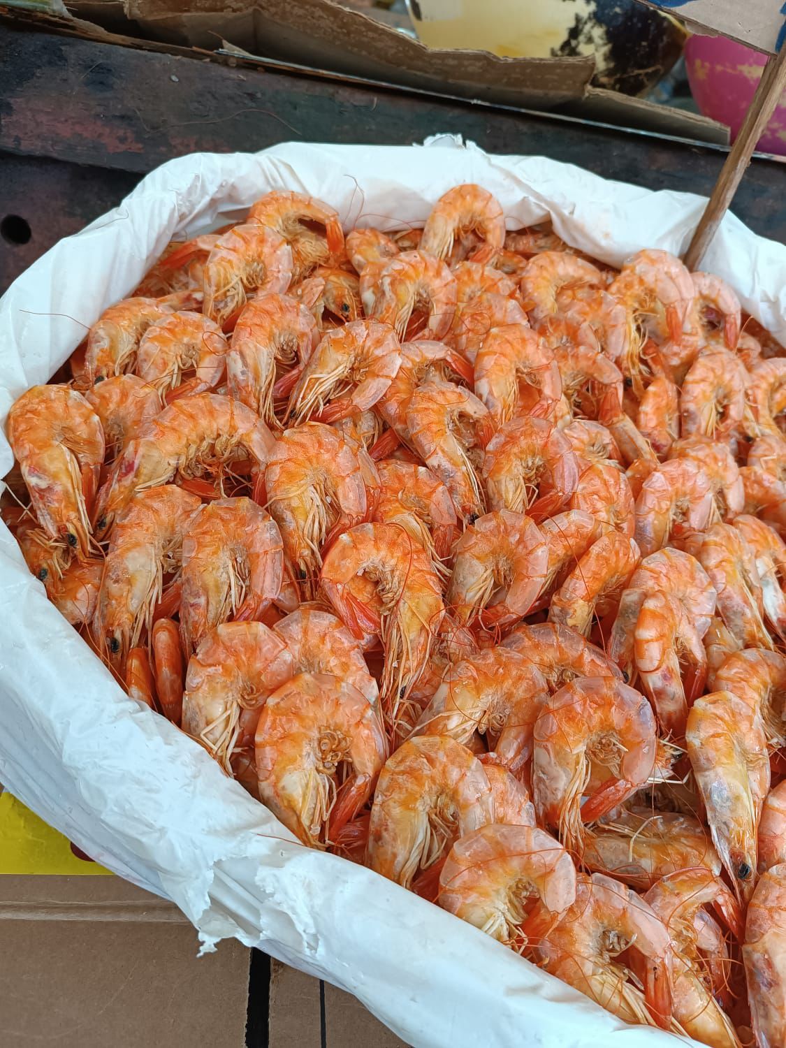 Camarões secos no Mercado Ver-o-peso de Belém do Pará.