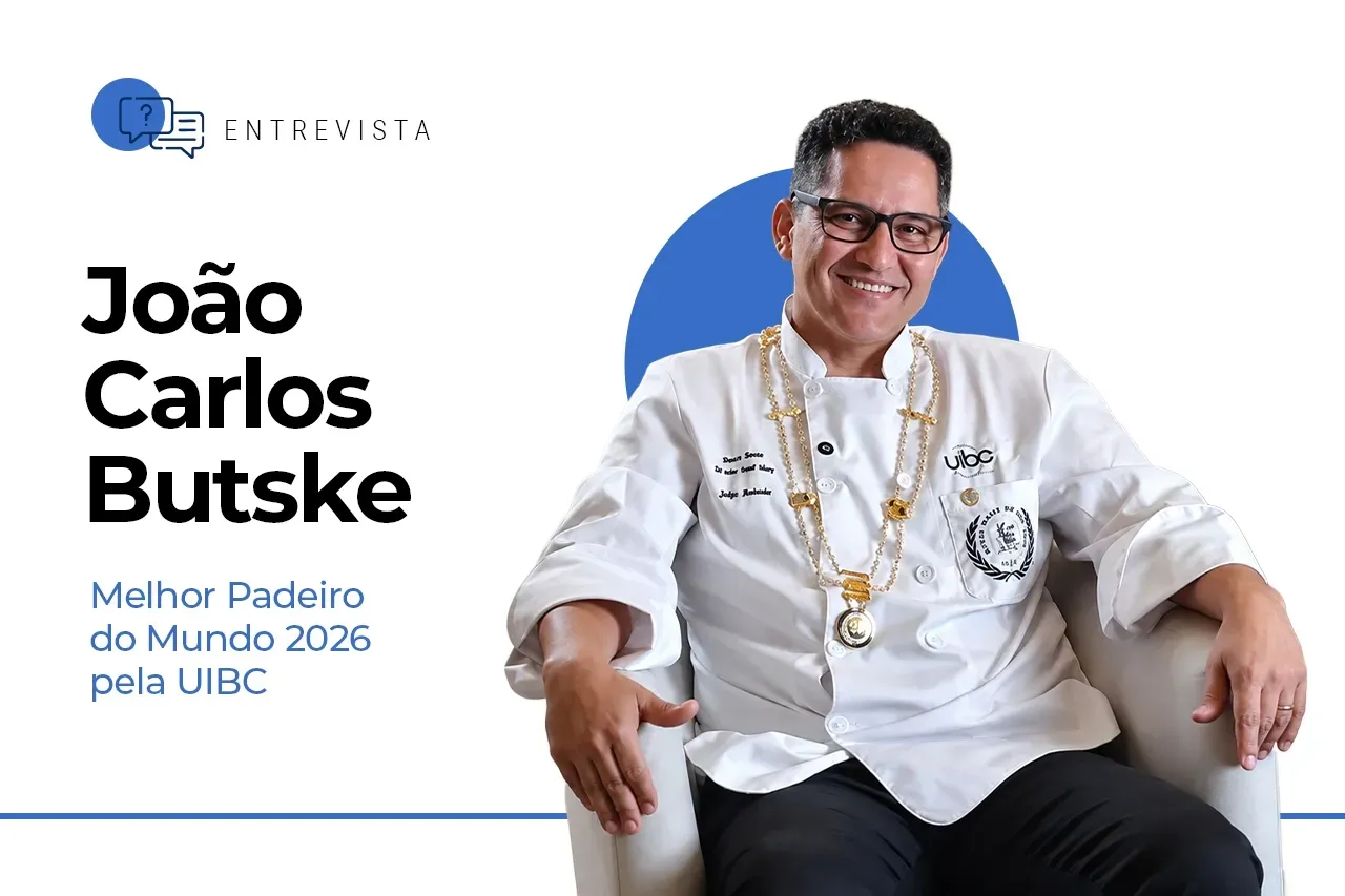 João Carlos Butske, Melhor Padeiro do Mundo 2026, durante entrevista ao Blog Prática sobre panificação, inovação e sua trajetória profissional.
