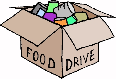 Flyer for a Garden Club food drive. Donate food and purchase a limited edition Overlook ornament. Drop-off at Deb's on 11/22/25.