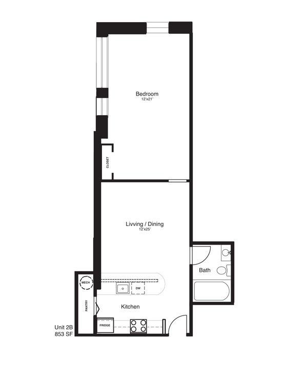 2B floorplan