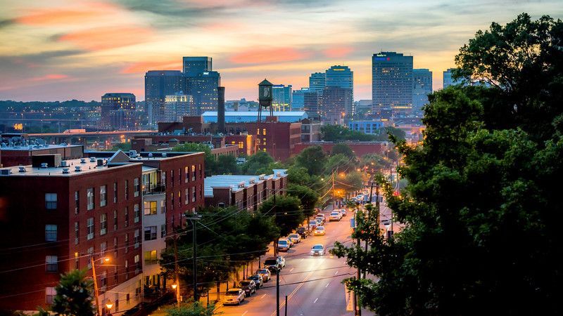 richmond city sunset