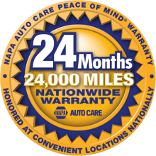 24 Months / 24,000 Miles NAPA Warranty Banner - Service - Milwaukee Area NAPA Autocare Association
