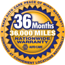 24 Months / 24,000 Miles NAPA Warranty
