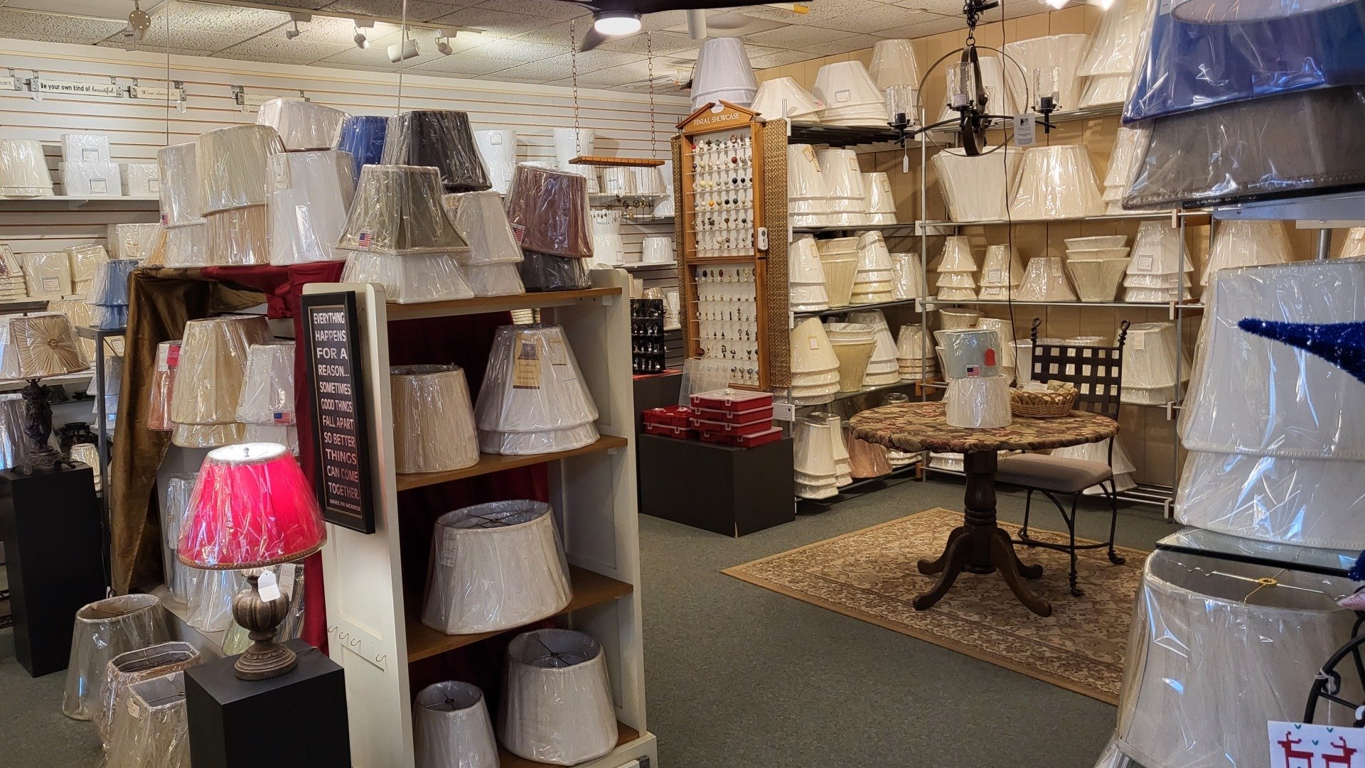 Avon Lighting Showroom InStore Shopping Local Lampshade Store