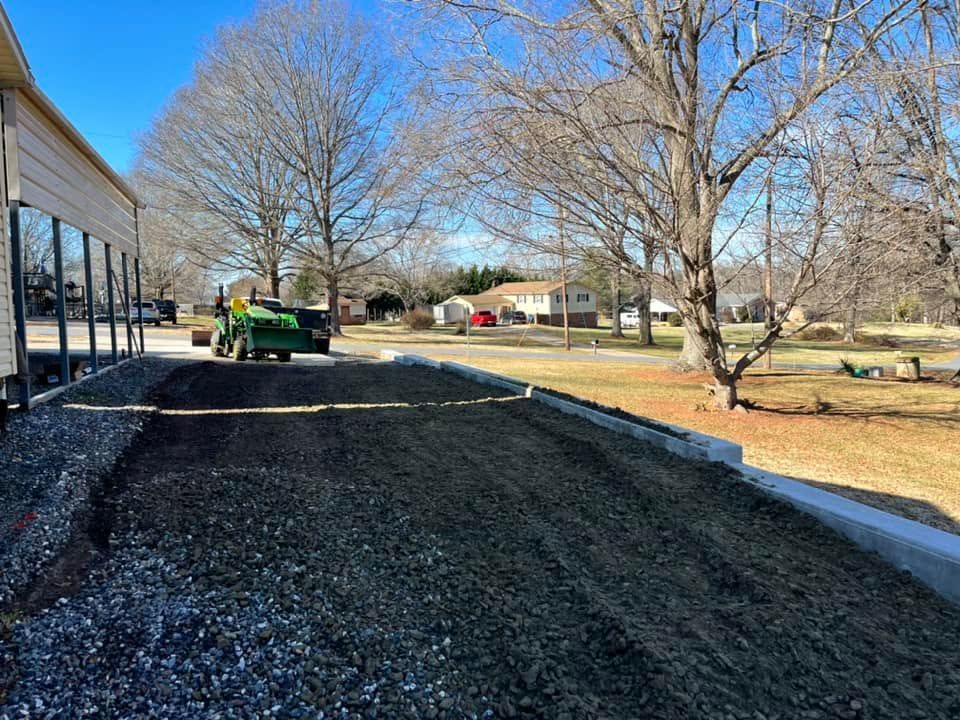 Completed property work by Brothers Landscaping in Claremont, NC