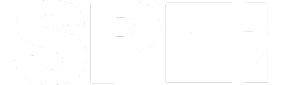 Logotipo blanco con las letras 