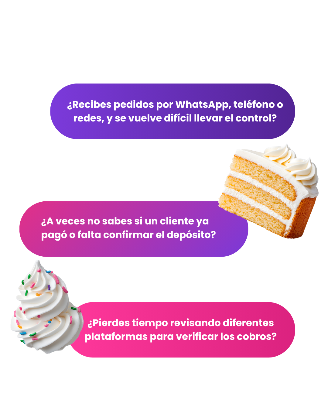 Con emcorpay tus pedidos y pagos, en un flujo simple para tu pastelería.