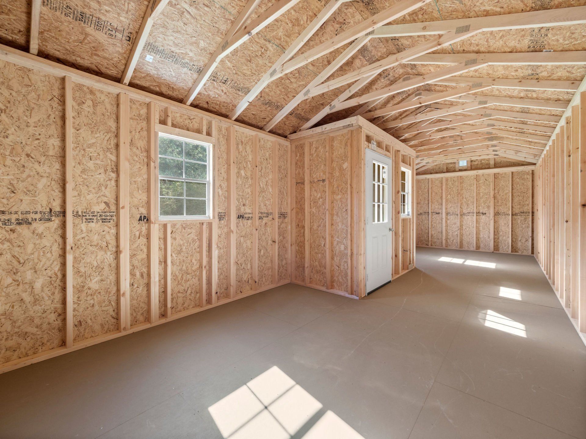 The interior view of a center cabin.