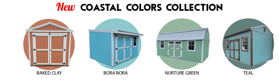 New Coastal Colors Collection of Portable Buildings