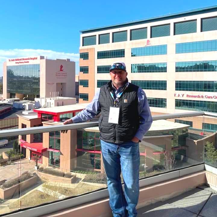 Our CEO, Darren Warren visiting St. Jude Children's Research Hospital