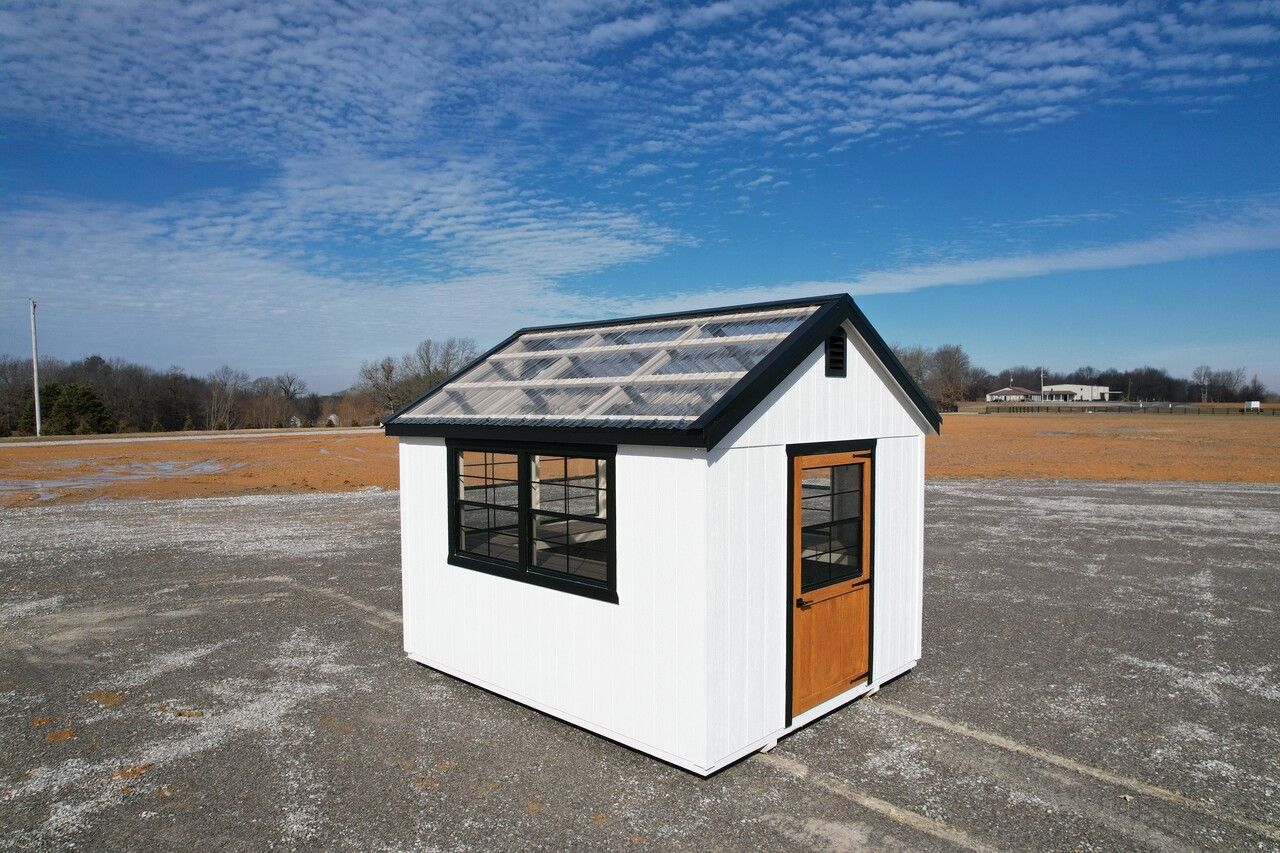 New greenhouse style building.