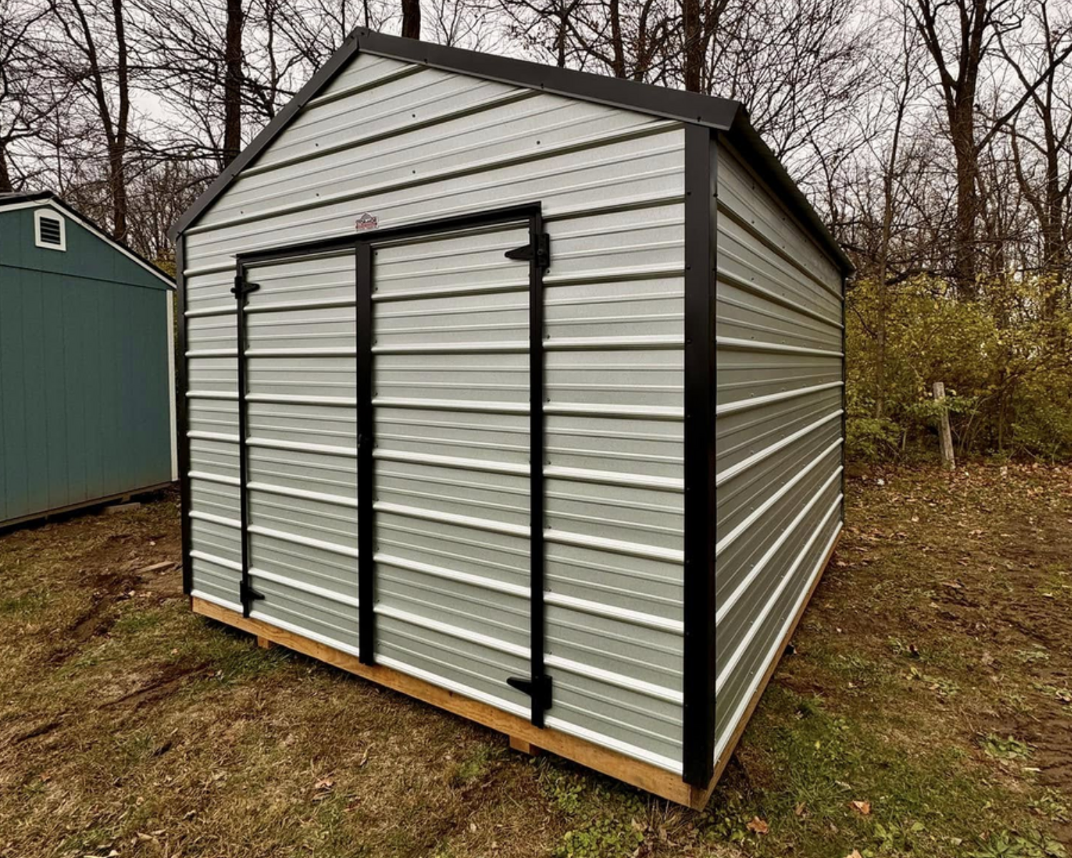 A Small Metal Shed