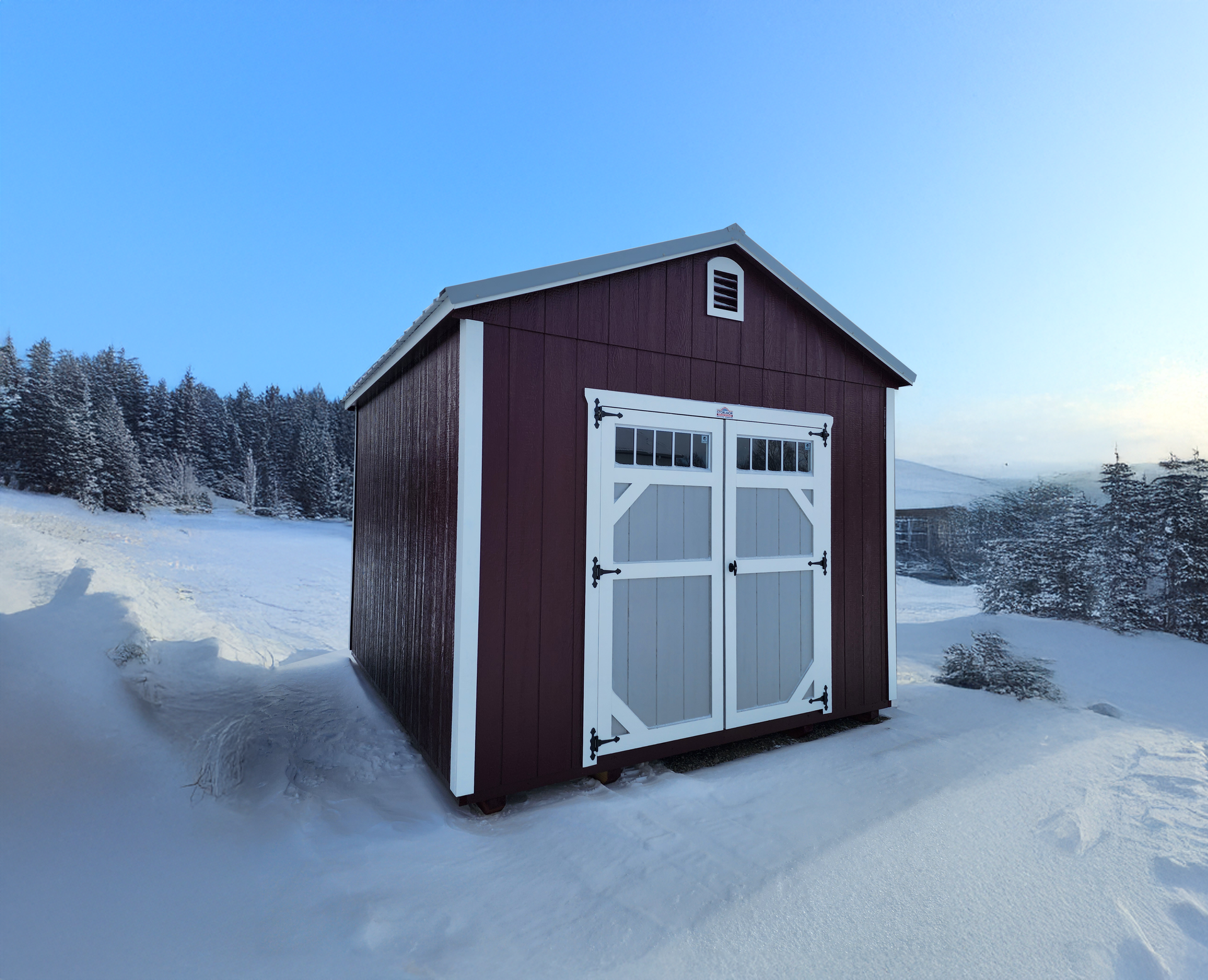 Utility Shed in the Snow