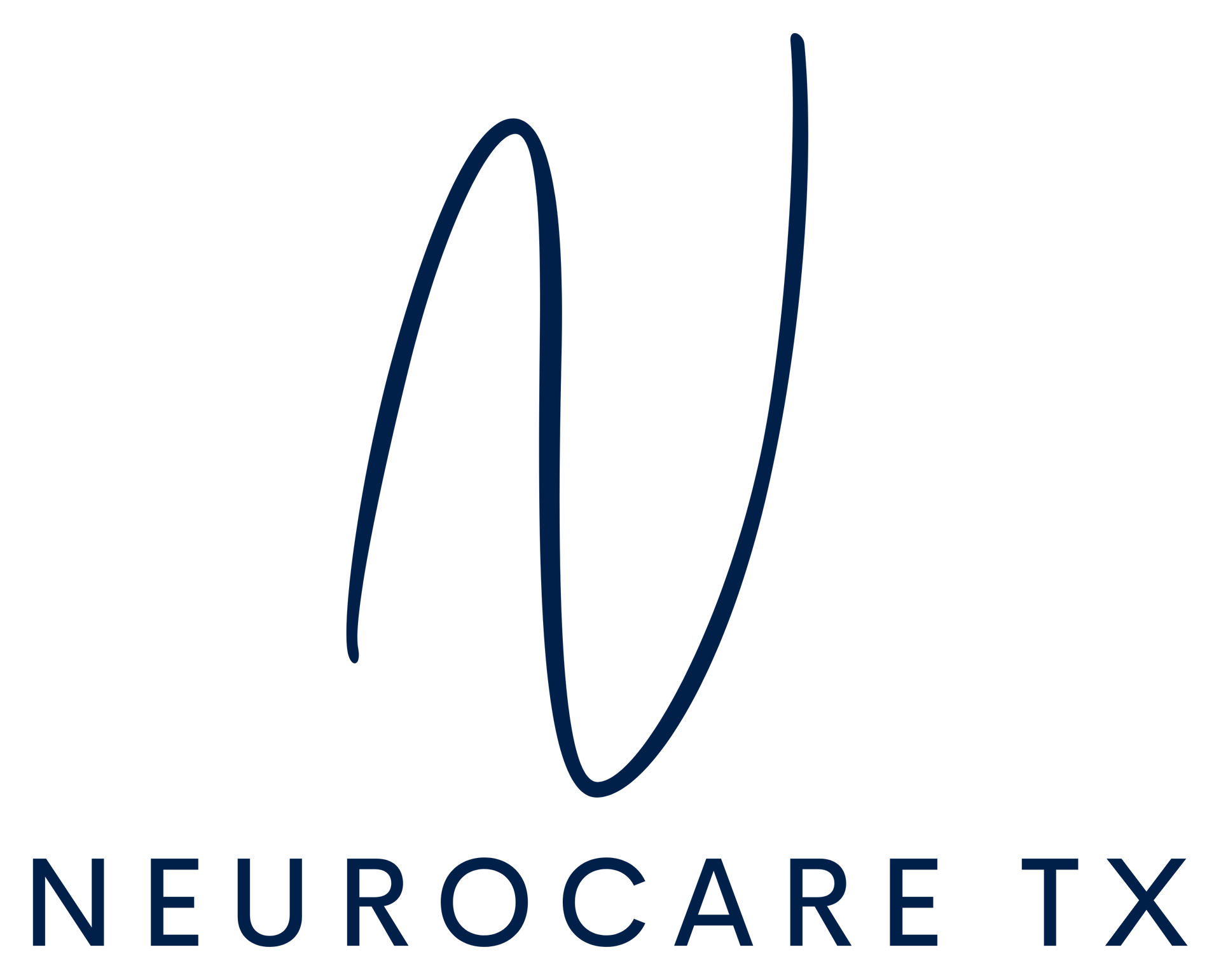 NeuroCare TX logo in dark blue with a stylized N and uppercase text