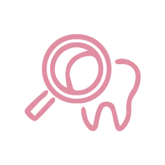 Search with Tooth icon