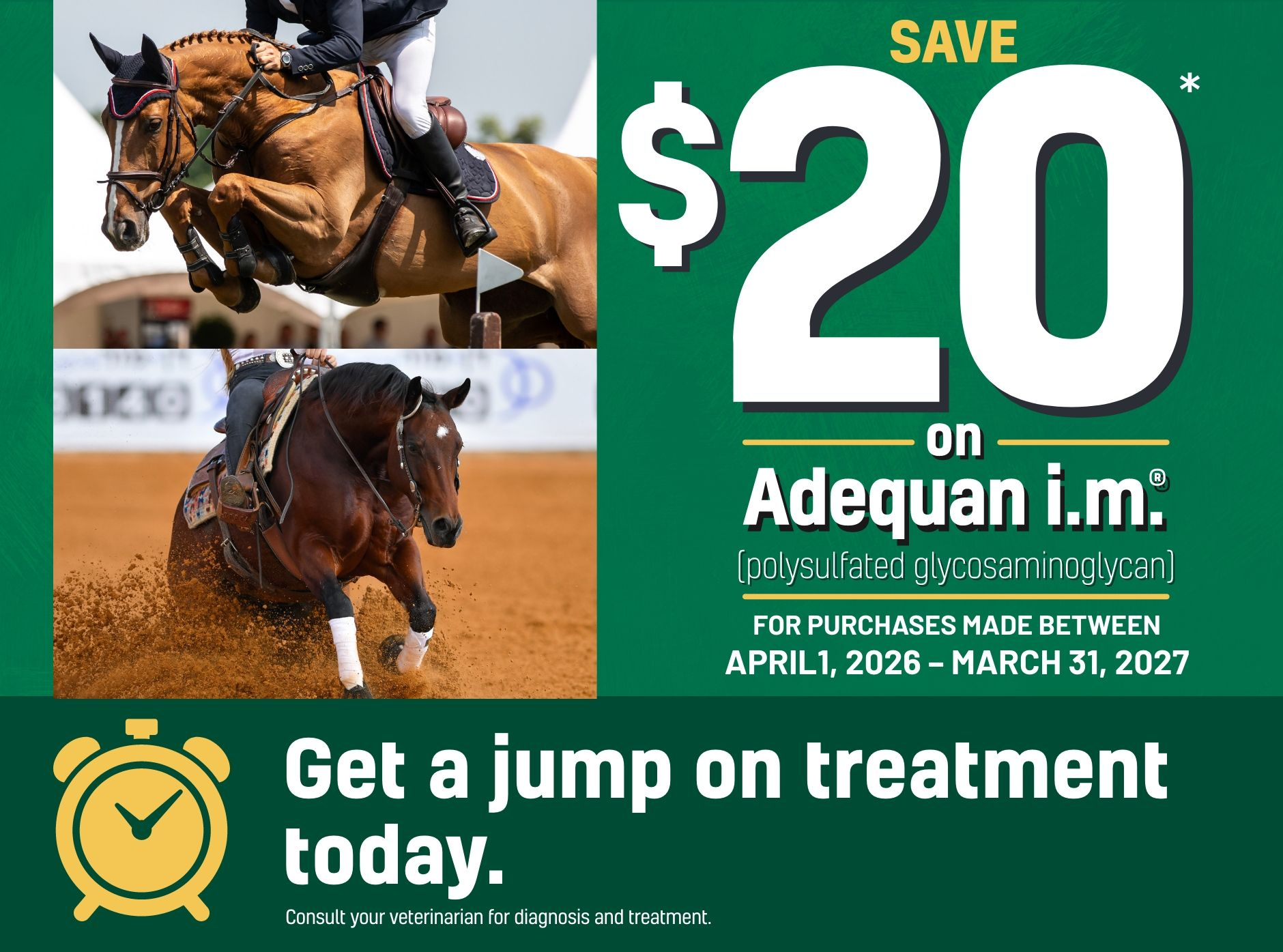 Save $20 on Adequan I.M.®