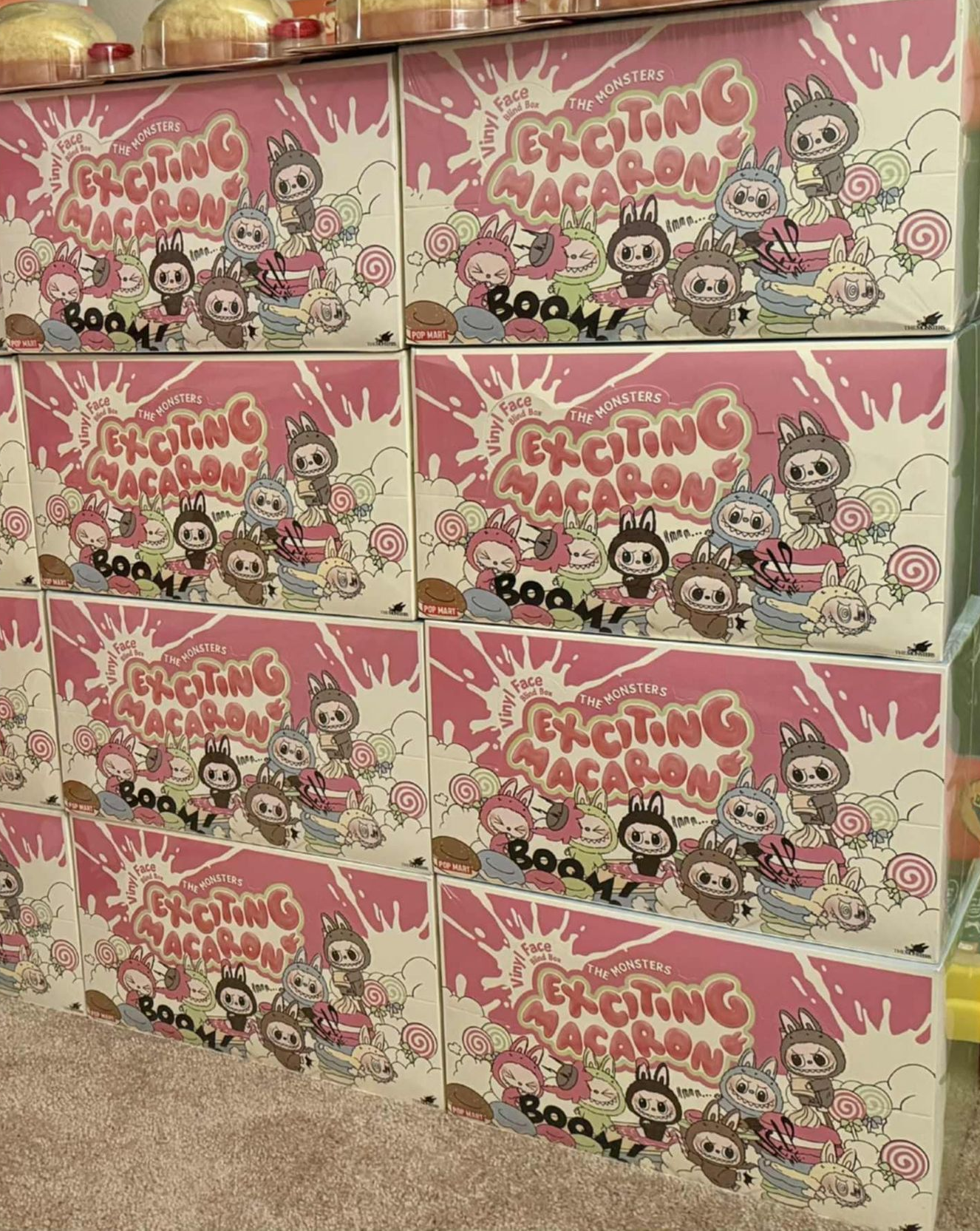 THE MONSTERS Exciting Macaron シリーズ　4 box THE MONSTERS - Exciting Macaron Vinyl Face Blind Box