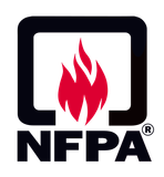 A logo for the national fire protection association