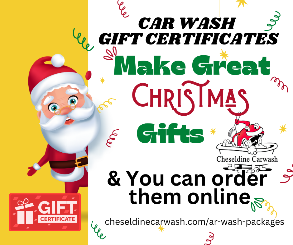Car wash gift certificates make great christmas gifts and you can order them online