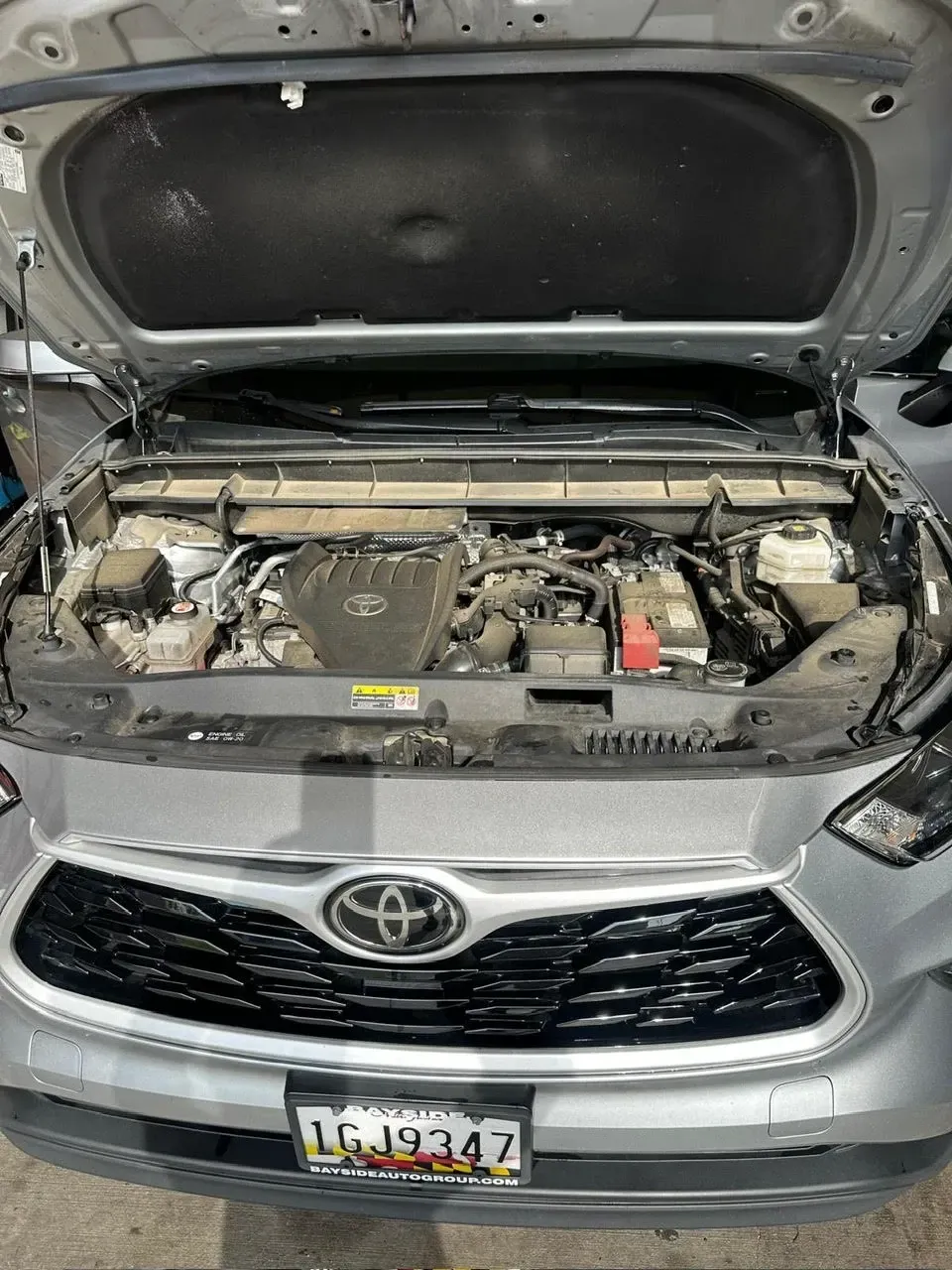 before car engine detail