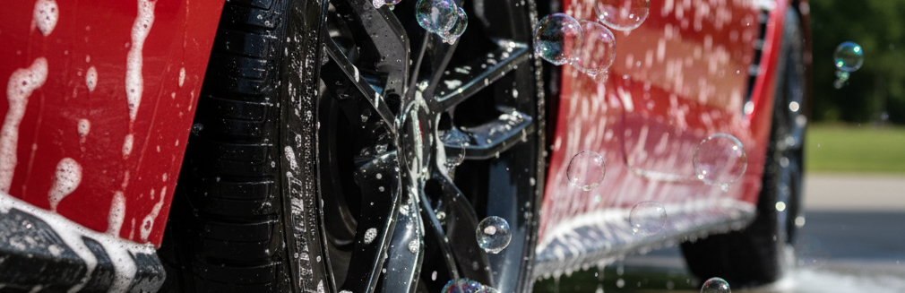 car tires being washed in Southern MD