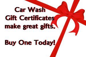 graphic for car wash gift certificates