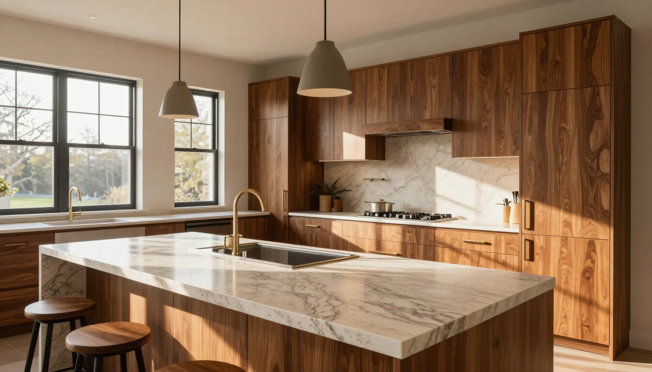 Trending countertop ideas in a modern renovated kitchen