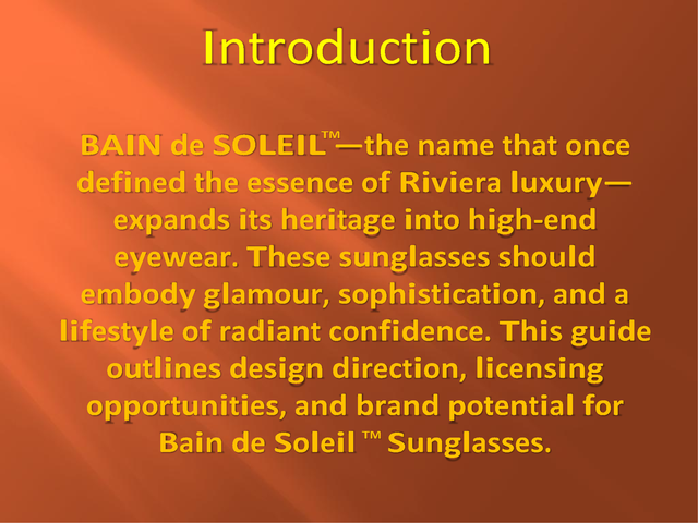 Bain de Soleil Brand Guide Page 2